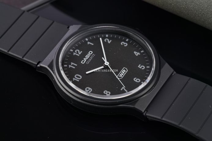 Casio General MQ-24B-1BDF Pop Analog Black Dial Black Resin Band