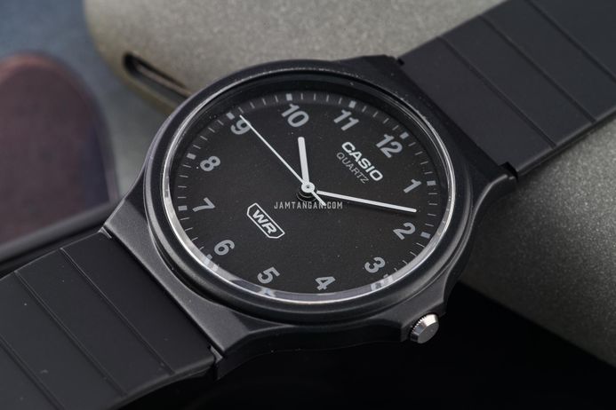 Casio General MQ-24B-1BDF Pop Analog Black Dial Black Resin Band
