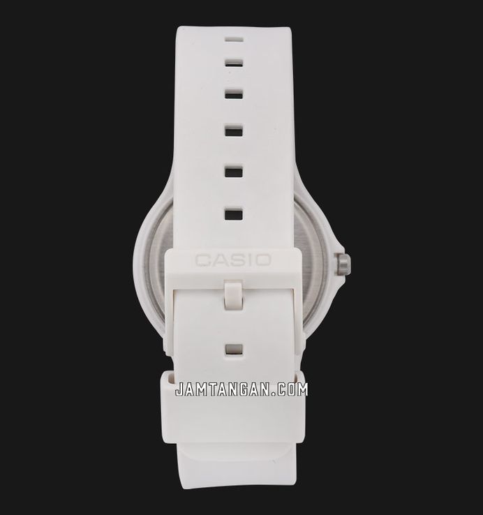 Casio General MQ-24B-7BDF Pop Analog White Dial White Resin Band