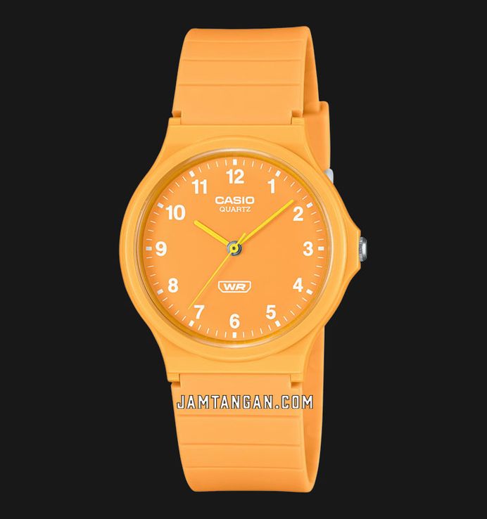 Casio General MQ-24B-9BDF Pop Analog Yellow Dial Yellow Resin Band