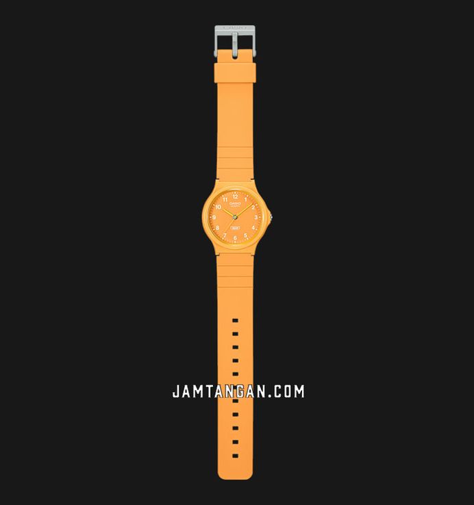 Casio General MQ-24B-9BDF Pop Analog Yellow Dial Yellow Resin Band