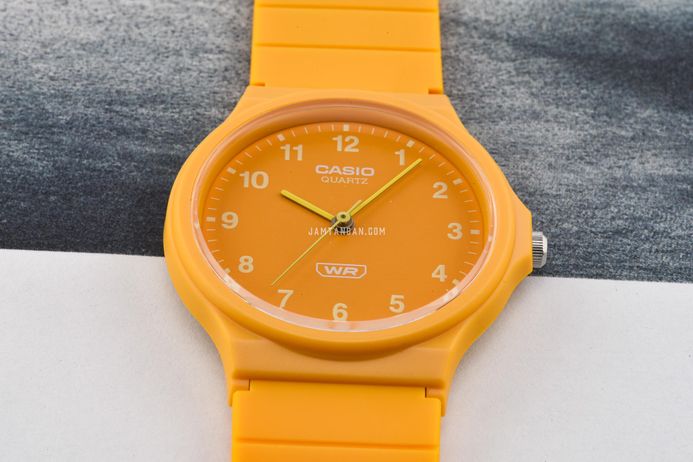 Casio General MQ-24B-9BDF Pop Analog Yellow Dial Yellow Resin Band