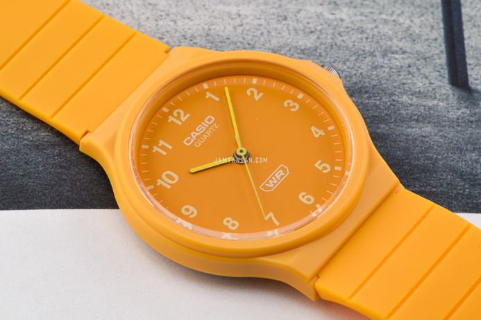Casio General MQ-24B-9BDF Pop Analog Yellow Dial Yellow Resin Band
