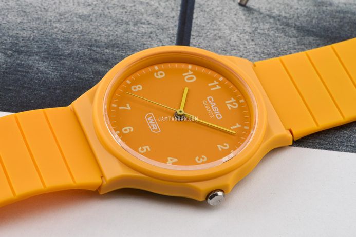 Casio General MQ-24B-9BDF Pop Analog Yellow Dial Yellow Resin Band