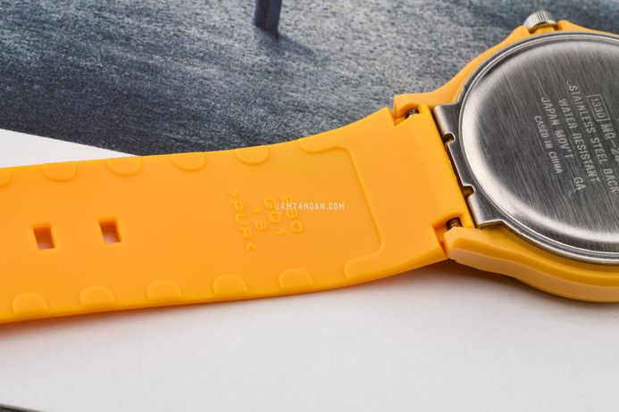 Casio General MQ-24B-9BDF Pop Analog Yellow Dial Yellow Resin Band