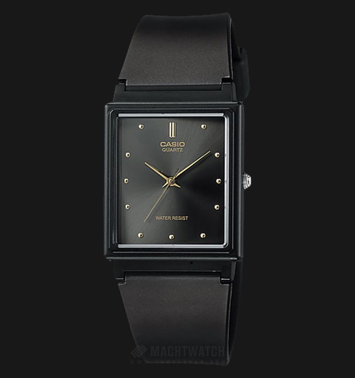 Casio General MQ-38-1ADF Black Dial Black Resin Strap