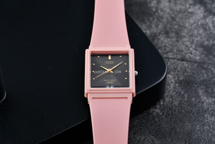 Casio General MQ-38UC-4ADF Black Dial Matte Pink Resin Band