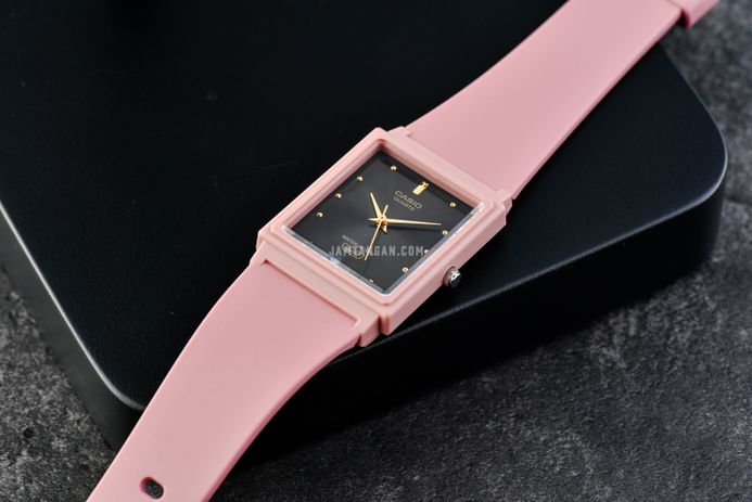 Casio General MQ-38UC-4ADF Black Dial Matte Pink Resin Band