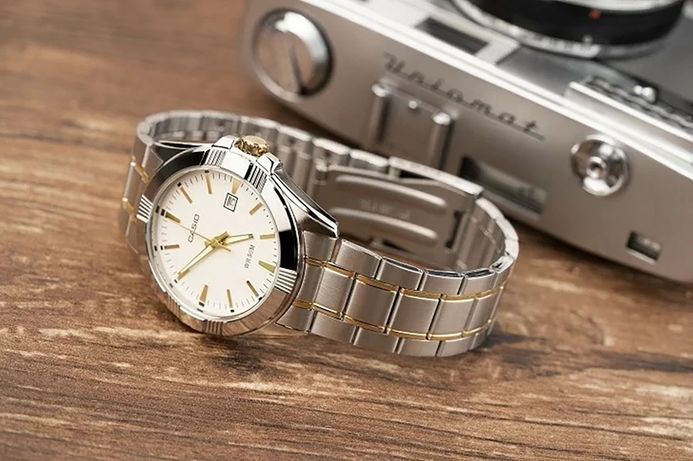 Casio General LTP-1308SG-7AVDF_MTP-1308SG-7A LTP-1308SG-7AVDF_MTP-1308SG-7AVDF Silver Dial Dual Tone Stainless Steel Band | Jamtangan.com
