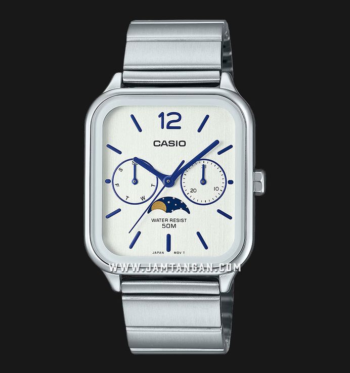 Casio General MTP-M305D-7A MTP-M305D-7AVDF Men Moon Phase Casio General MTP-M305D-7A MTP-M305D-7AVDF Men Moon Phase