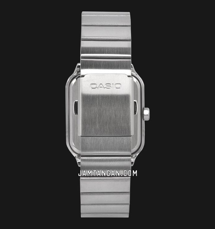Orologio Casio MTP-M305D-7AVDF Uomo: Quadrante Bianco, Cinturino In Acciaio, Fasi Lunari E Vetro Minerale