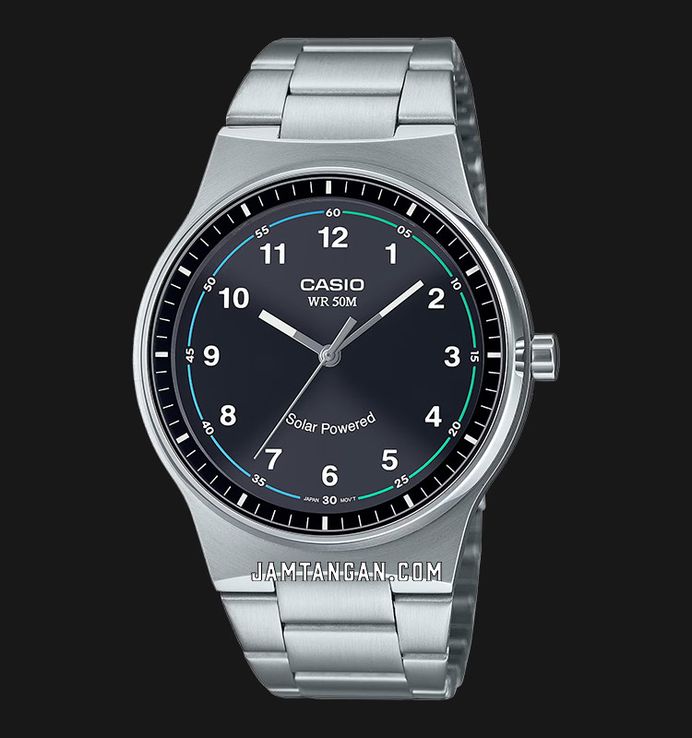 Casio General MTP-RS105D-1B MTP-RS105D-1BVDF Solar Powered