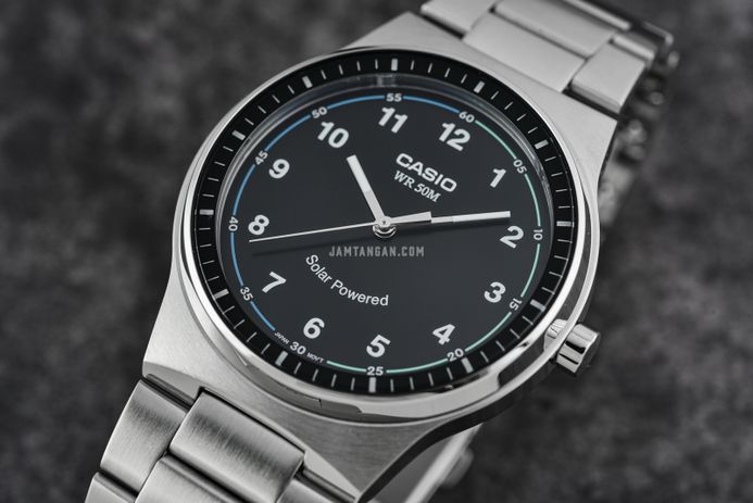 Casio General MTP-RS105D-1B MTP-RS105D-1BVDF Solar Powered
