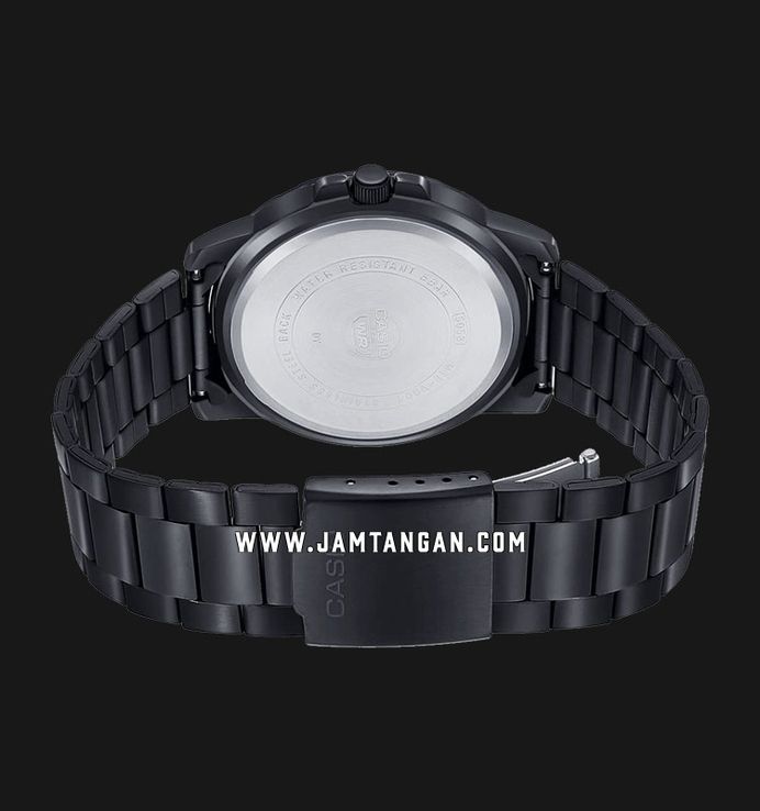 Casio General Dress MTP-VD01B-1BVUDF Men Black Dial Black Stainless Steel Band