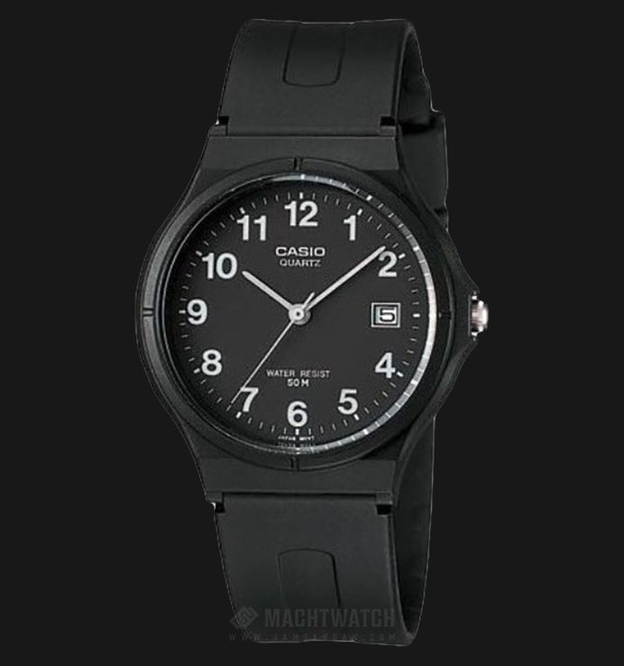 Casio General MW-59-1BVDF Black Dial Rubber Band
