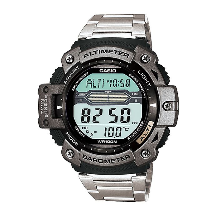Casio Twin Sensor SGW-300HD-1AVDR Men Digital Dial Stainless Steel Strap