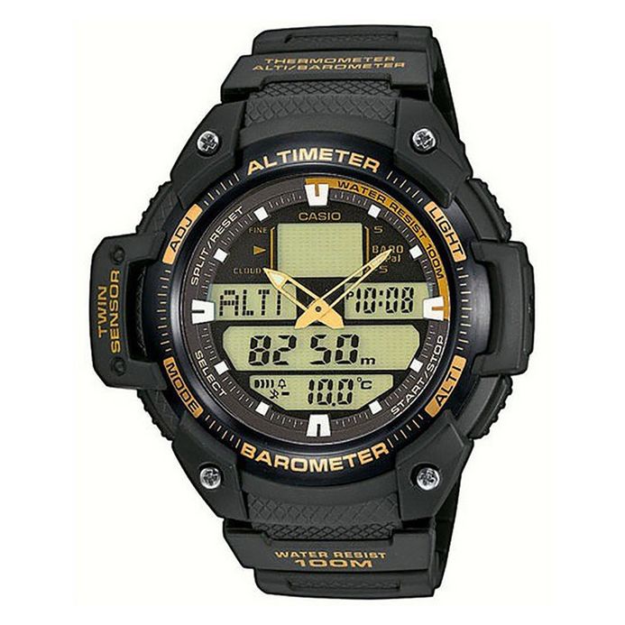 Casio Twin Sensor SGW-400H-1B2VDR Digital Analog Dial Black Resin Strap