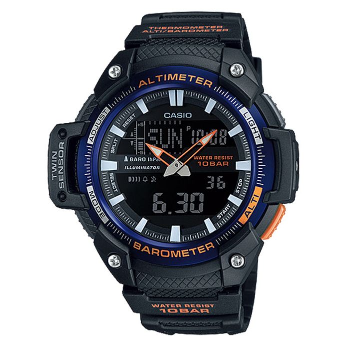 Casio General SGW-450H-2BDR Digital Analog Dial Black Resin Strap