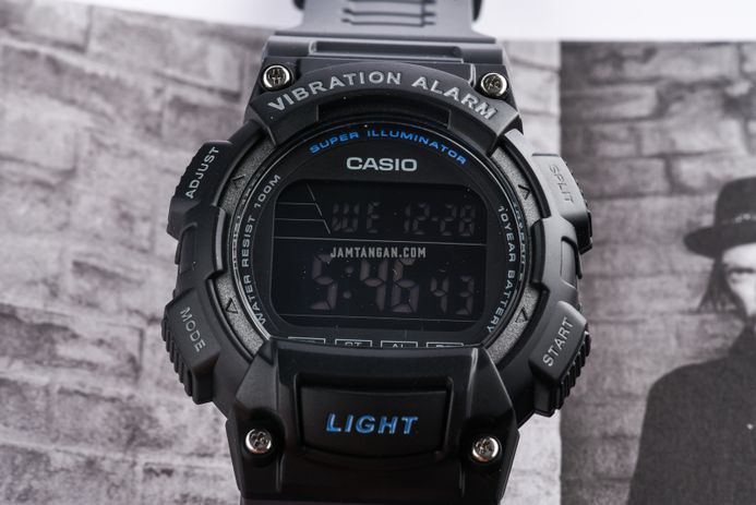 Casio General W-736H-8B W-736H-8BVDF Men Digital Dial Grey Resin