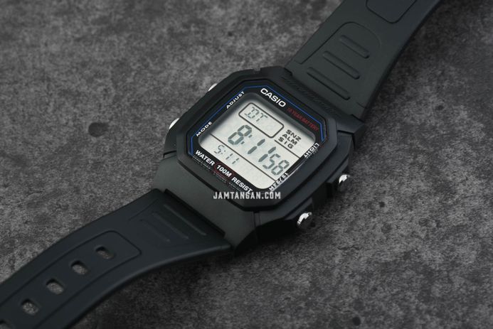 Casio Standard W-800H-1AVDF Classic 10 Year Battery Digital Dial Black Resin Band
