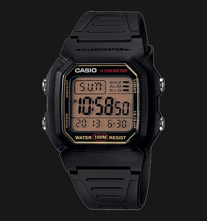 Casio Standard W-800HG-9AVDF Digital Dial Black Resin Band