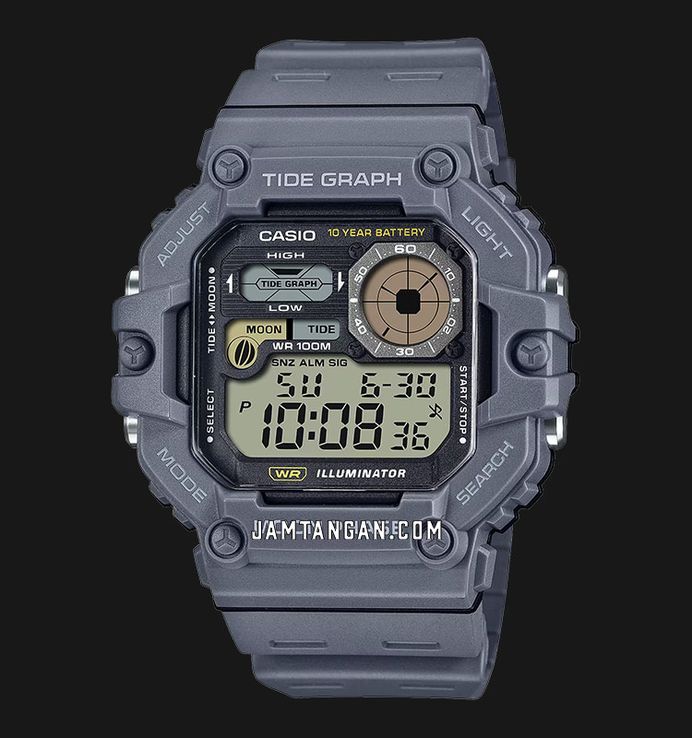 Casio General WS-1700H-8AVDF Men Illuminator Digital Dial Grey Resin Band