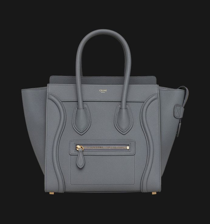 Micro luggage handbag in baby drummed calfskin discount