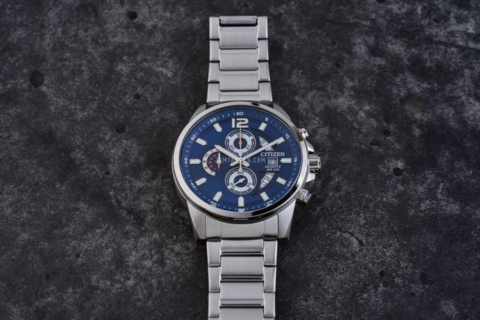 Citizen Chronograph AN3690-56L Men Blue Dial Stainless Steel Strap