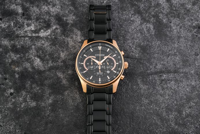 Citizen Chronograph AN8196-55E Black Dial Black Stainless Steel Strap