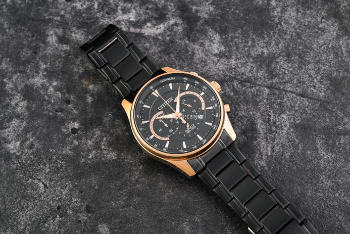Citizen Chronograph AN8196-55E Black Dial Black Stainless Steel Strap