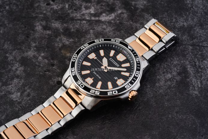 Citizen Eco-Drive AW1524-84E Black Pattern Dial Dual Tone