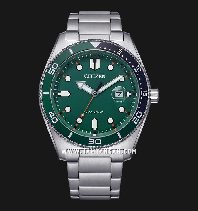 Citizen Eco Drive AW1768-80X Green Dial Stainless Steel Citizen Eco Drive AW1768-80X Green Dial Stainless Steel