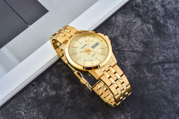 Citizen Dress BF2013-56P Men Dress Gold Dial Gold Stainless Steel