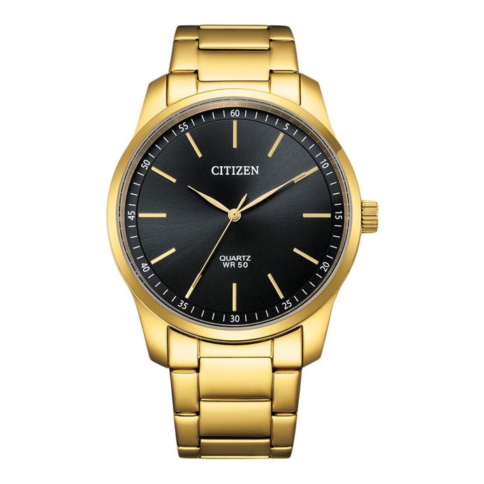 Citizen Classic BH5002-53E Black Dial Gold Stainless Steel Strap