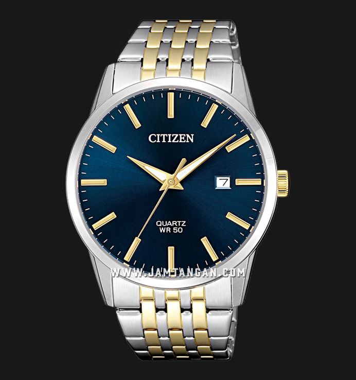 Citizen BI5006-81L Men Blue Dial Dual Tone Stainless Steel Strap