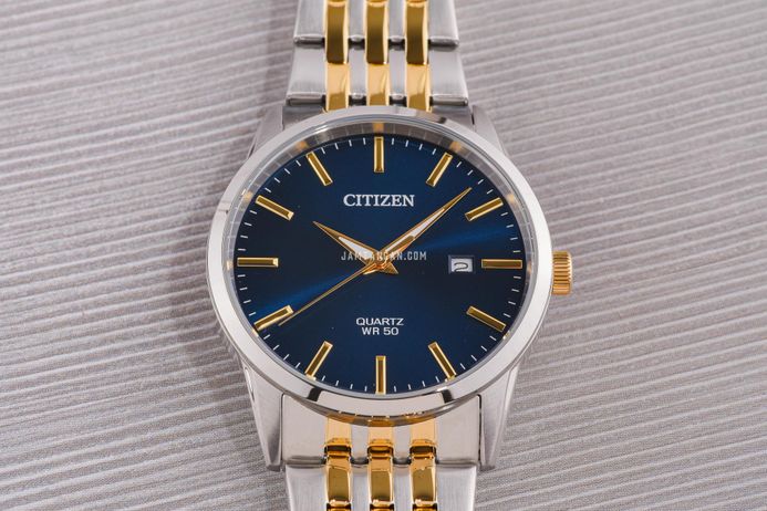 Citizen BI5006-81L Men Blue Dial Dual Tone Stainless Steel Strap