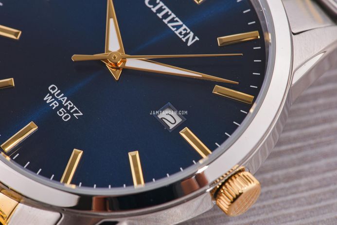 Citizen BI5006-81L Men Blue Dial Dual Tone Stainless Steel Strap