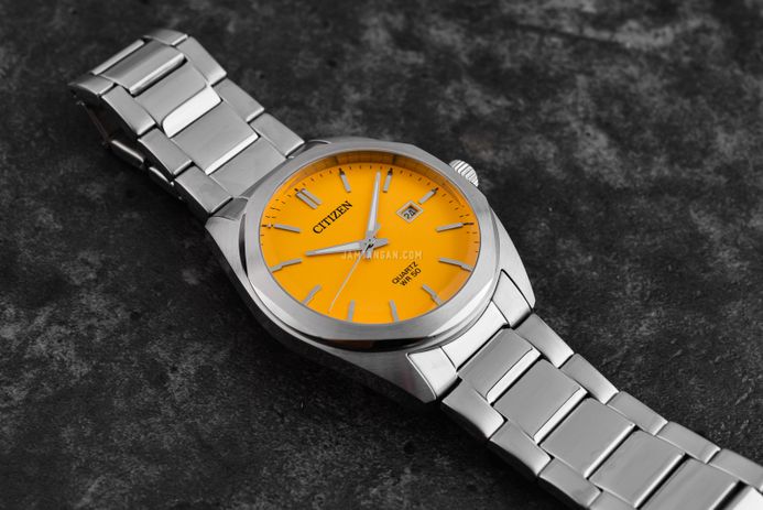 Citizen BI5110-54Z Men Yellow Dial Stainless Steel Strap