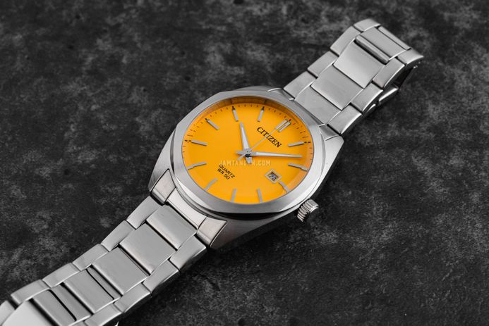 Citizen BI5110-54Z Men Yellow Dial Stainless Steel Strap