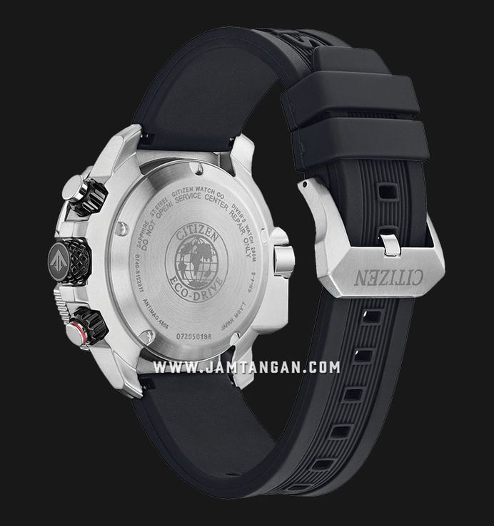 Citizen Promaster BJ2167-03E Eco Drive Black Dial Black Rubber Strap