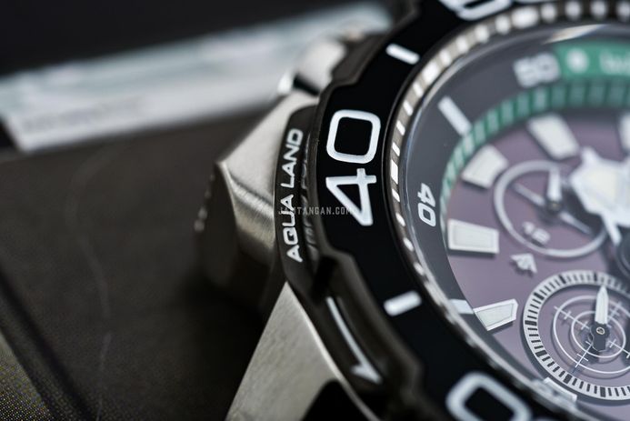 Citizen Promaster BJ2168-01E Aqualand Eco Drive Black Dial Black Rubber Strap + Extra Strap
