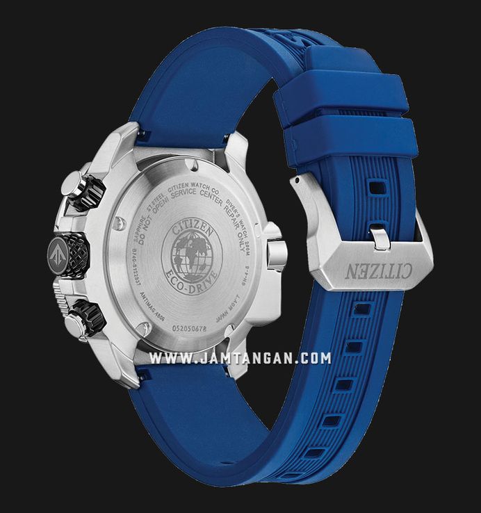 Citizen Promaster BJ2169-08E Eco Drive Black Dial Blue Rubber Strap