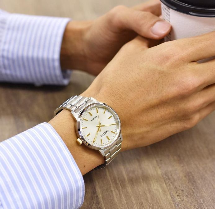 Citizen Eco-Drive BJ6541-58P Light Gold Dial Stainless Steel