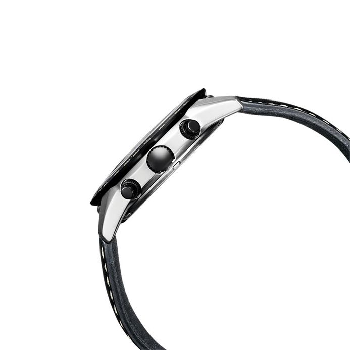 Citizen Eco Drive BL5496-11E Men Black Dial Black Leather Strap