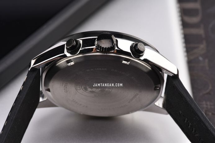 Citizen Eco Drive BL5496-11E Men Black Dial Black Leather Strap