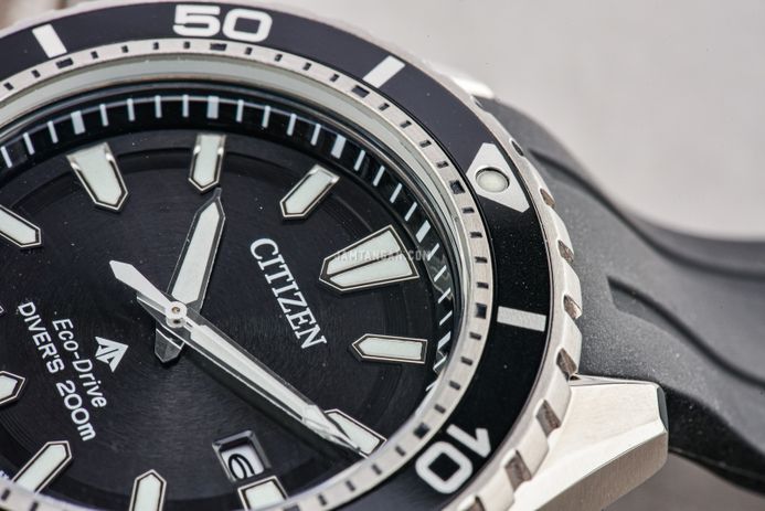 Citizen Promaster BN0190-15E Marine Men Black Dial Black Rubber Strap