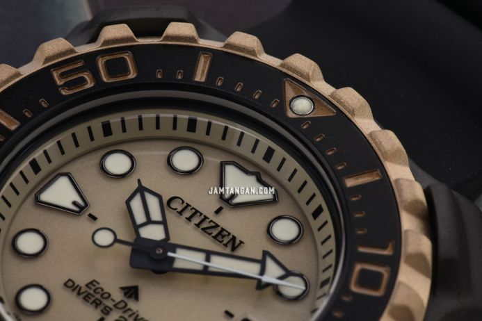 Citizen Promaster BN0226-10P Whale Shark Marine Retrozilla Super Titanium Brown Dial Urethane Strap