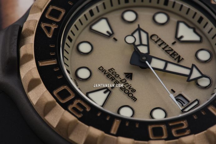 Citizen Promaster BN0226-10P Whale Shark Marine Retrozilla Super Titanium Brown Dial Urethane Strap