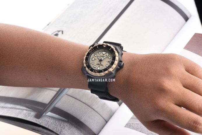 Citizen Promaster BN0226-10P Whale Shark Marine Retrozilla Super Titanium Brown Dial Urethane Strap