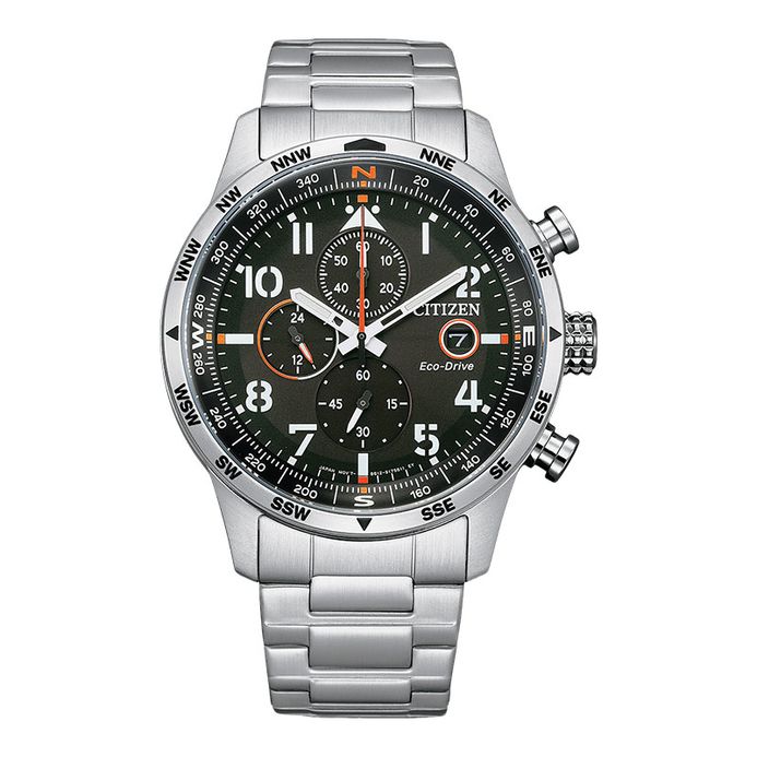 Citizen Eco-Drive CA0790-83E Chronograph Men Black Dial Stainless